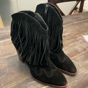 Sam Edelman fringe booties